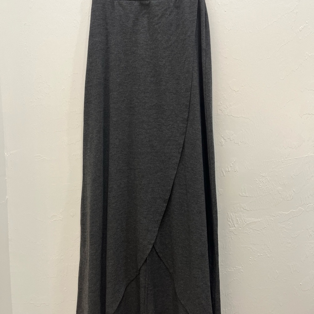Charlotte Russe Dark Gray Maxi‎ Skirt